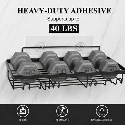Large Capacity Shower Caddy Organizer Set with Strong Adhesive Mount